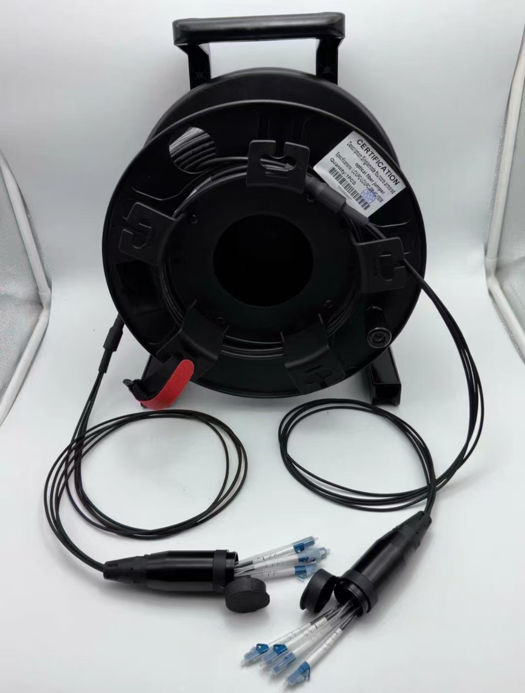 Tactical Outdoor LC Patch Cable with Drum